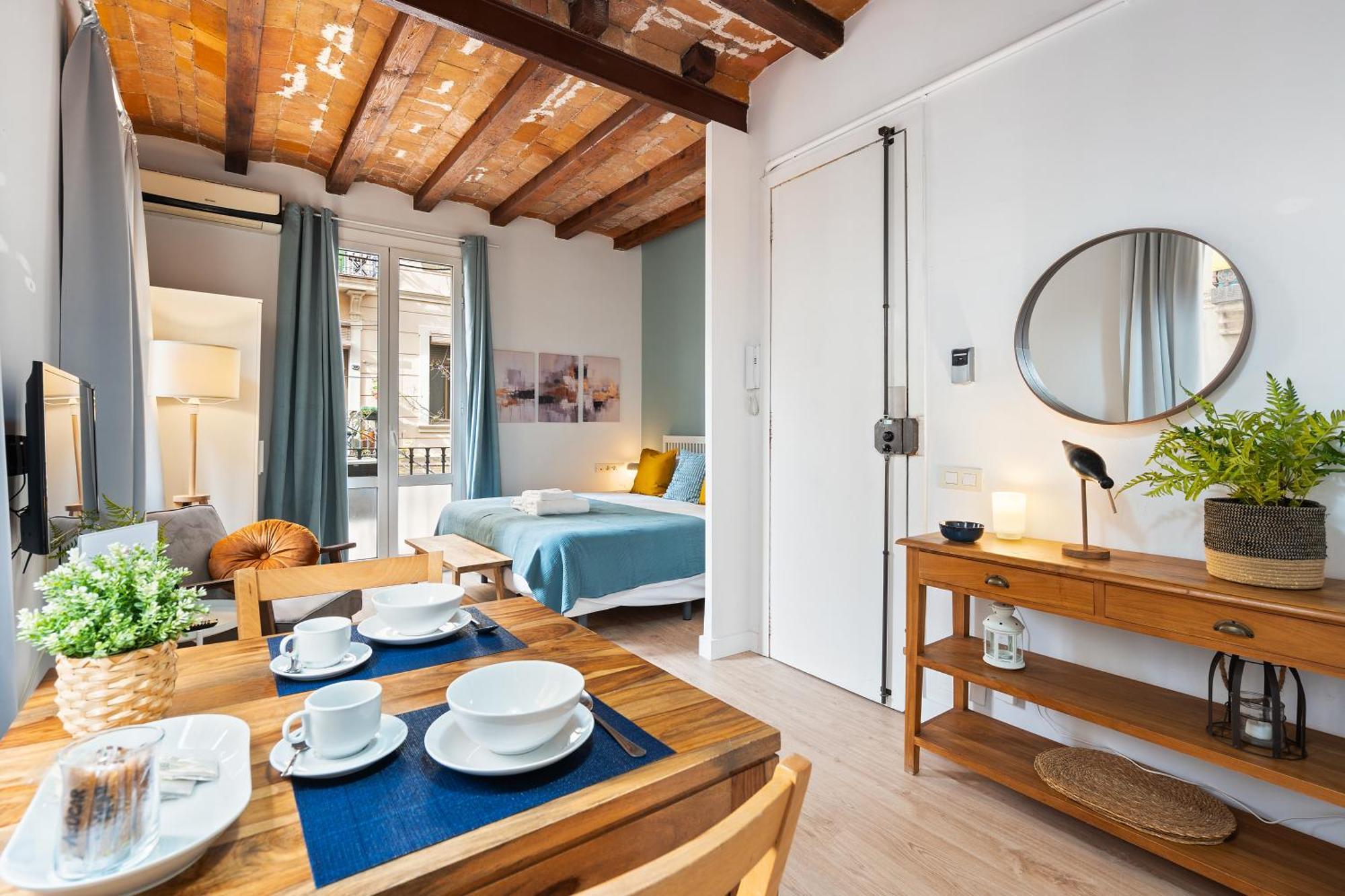 Lodging Apartments Barceloneta Beach Studio 12 المظهر الخارجي الصورة